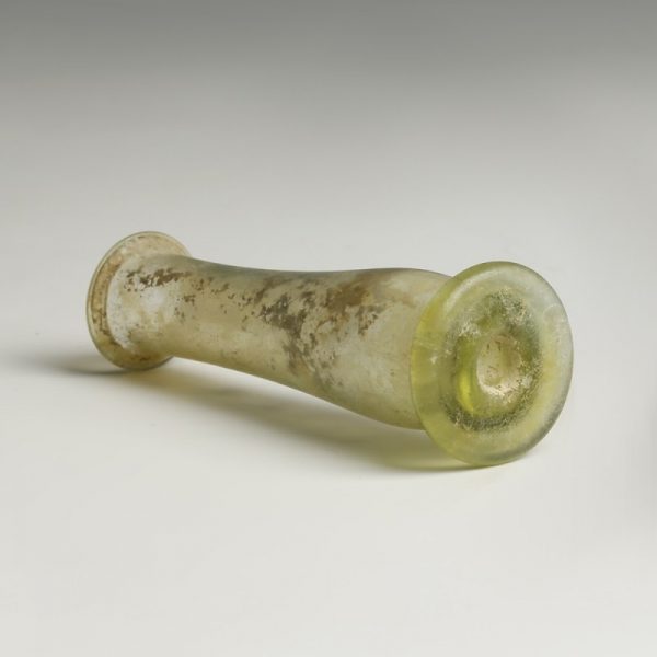 Roman Green Miniature Glass Flask