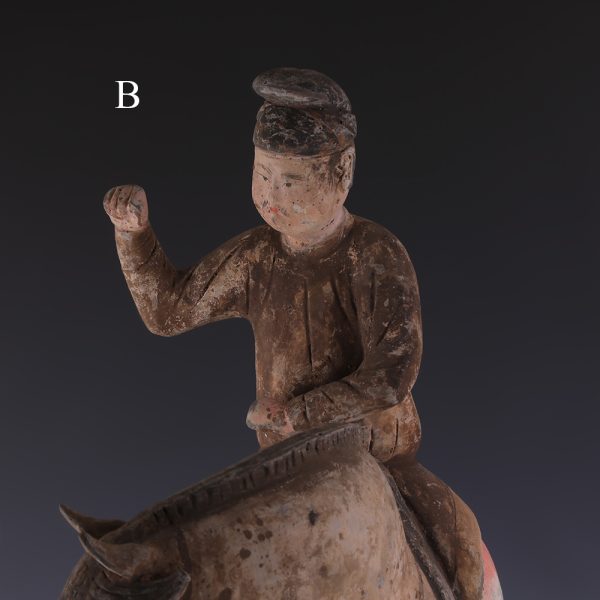 Pair of Chinese Tang Dynasty Equestrian Riders