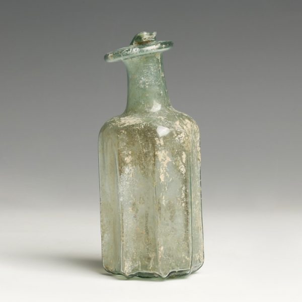 Roman Light Blue Glass Bottle