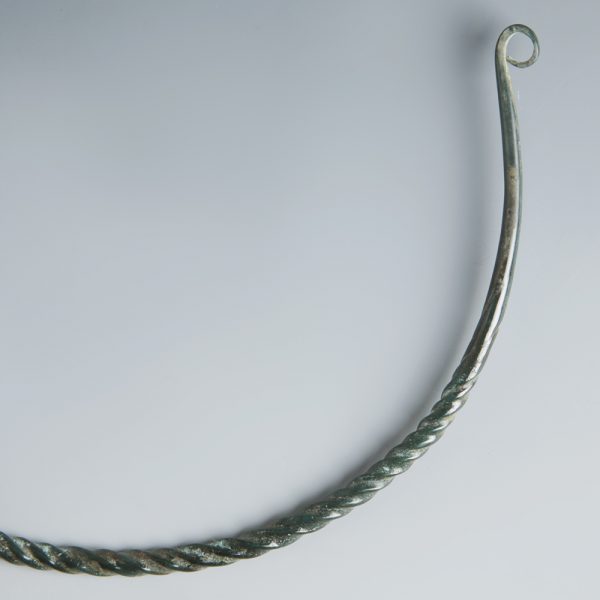 Richly Patinated European Bronze Age Neck Torc