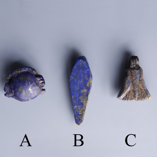 Egyptian Amulets in Lapis Lazuli