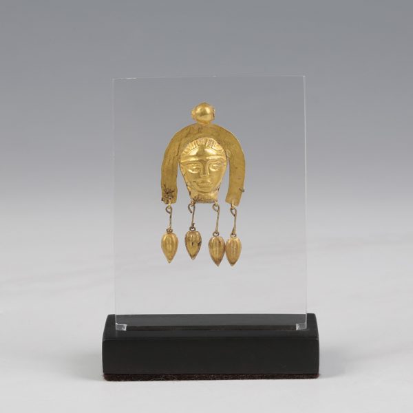 Scythian Gold Bust Pendant