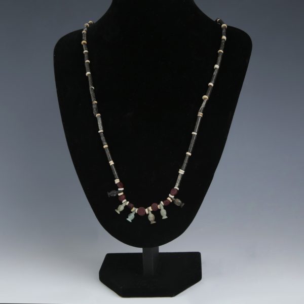 Egyptian Necklace with Poppy Beads