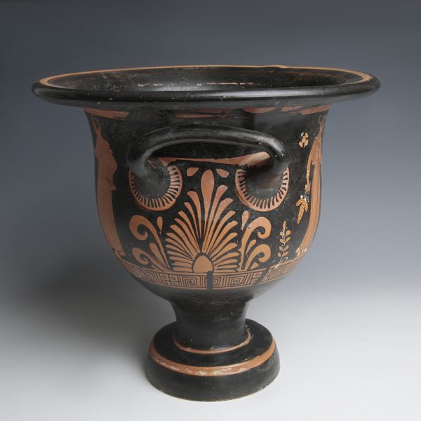 Magnificent Red Figure Apulian Bell Krater