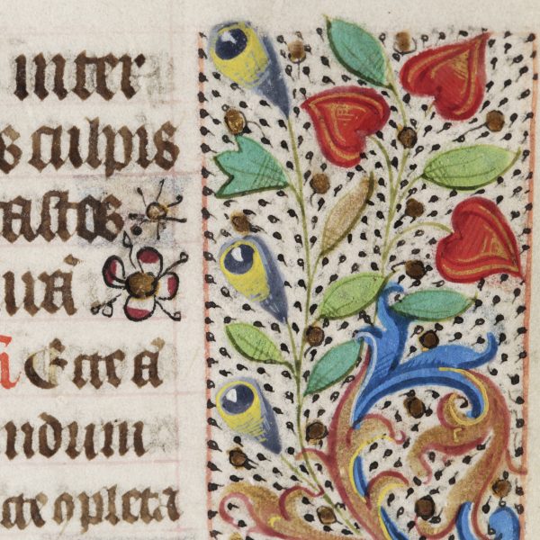 Book of Hours Decorated Leaf 