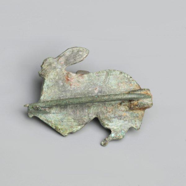 Gallic Roman Rabbit With Young Brooch