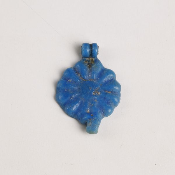 Egyptian Blue Faience Daisy Amulet