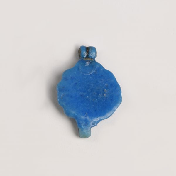 Egyptian Blue Faience Daisy Amulet