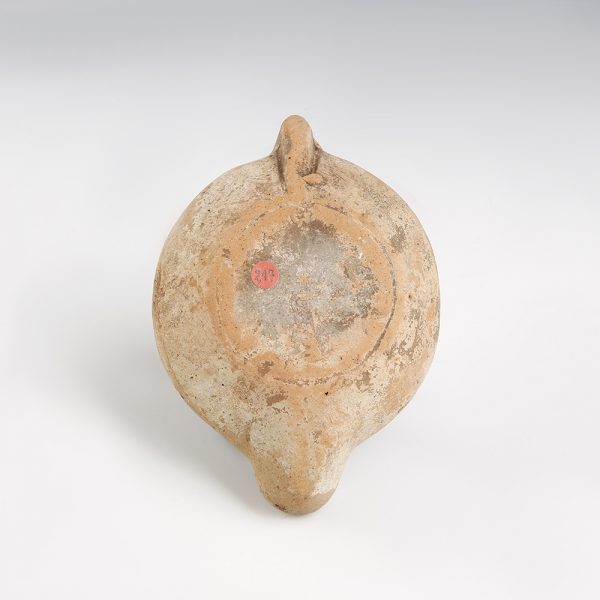 Roman Oil Lamp With Female Profile