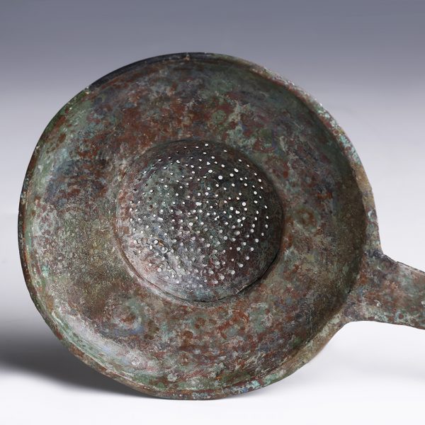 Etruscan Bronze Wine Strainer