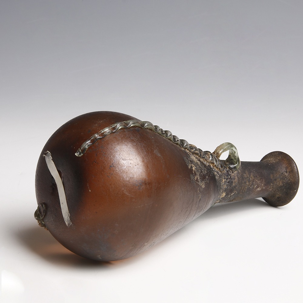 Roman Aubergine Glass Amphora Roman Aubergine Glass Amphora