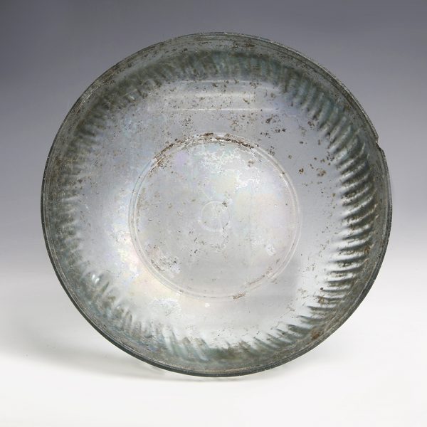 Exquisite Roman Glass Ribbed Bowl