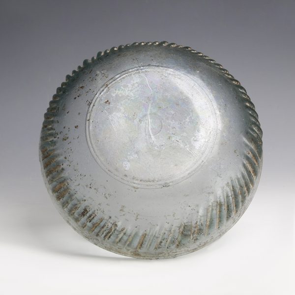 Exquisite Roman Glass Ribbed Bowl