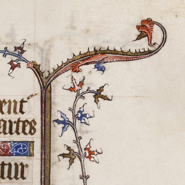 Medieval Book of Hours Leaf with Psalm 66