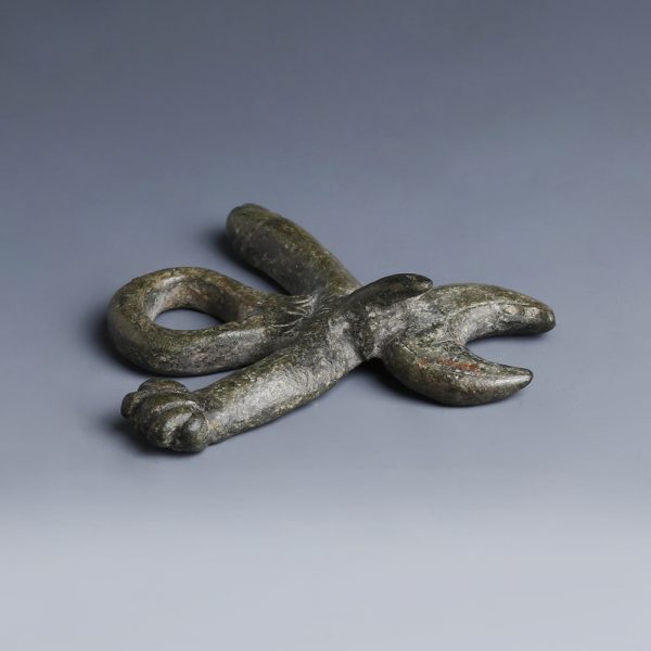 Large Roman Bronze Phallic Amulet