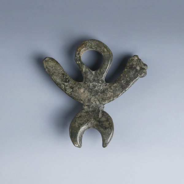Large Roman Bronze Phallic Amulet