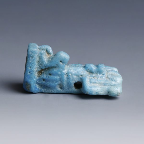 Egyptian Faience Amulet of Shu