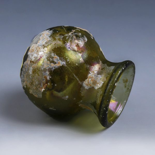 Roman Green Glass Jar