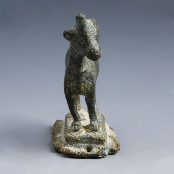 Roman Bronze Figurine of a Goat