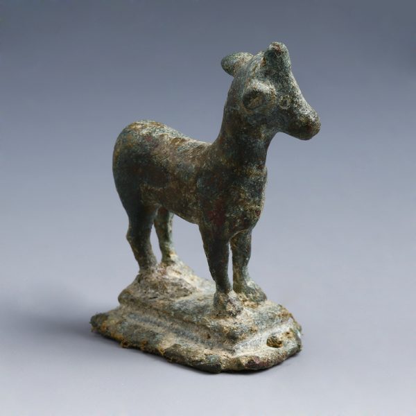 Roman Bronze Figurine of a Goat