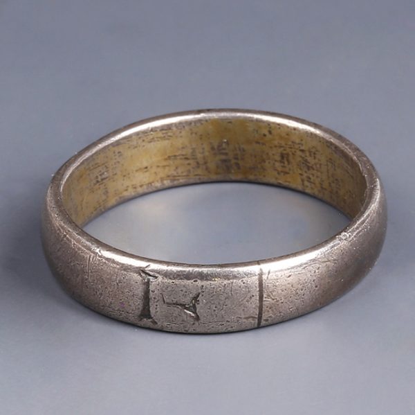 Medieval Gilded Silver Posy Ring