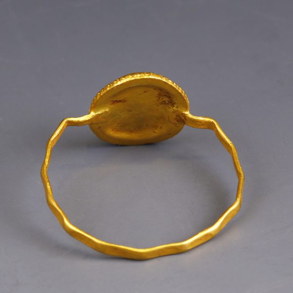 Roman Gold Ring with Cupid Intaglio