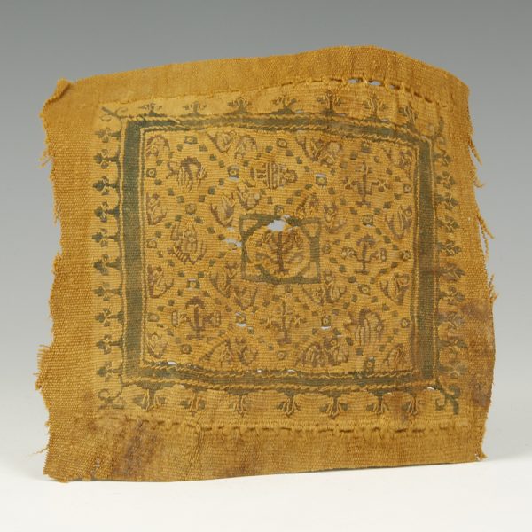 Large Coptic Square Textile Fragment