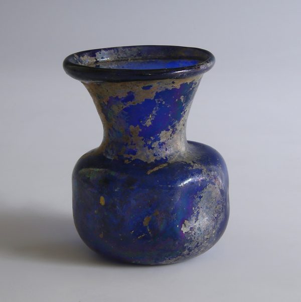 Roman Blue Glass Jar