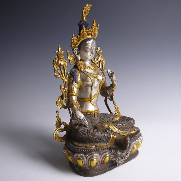 Seated Bronze Figurine of Green Tara