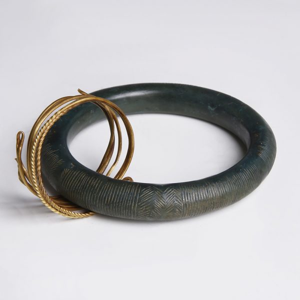 Bronze Age Bangle with Gold Ring