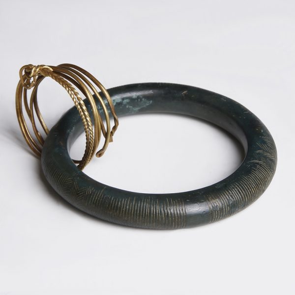 Bronze Age Bangle with Gold Ring
