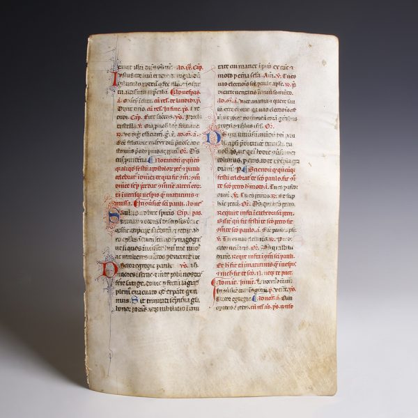 Illuminated Bible on Vellum