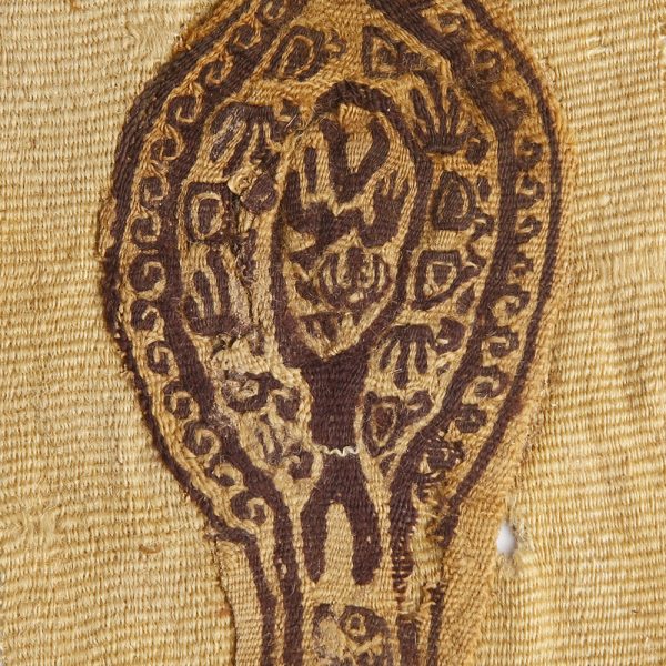 Leaf Shaped Coptic Panel with Dancer