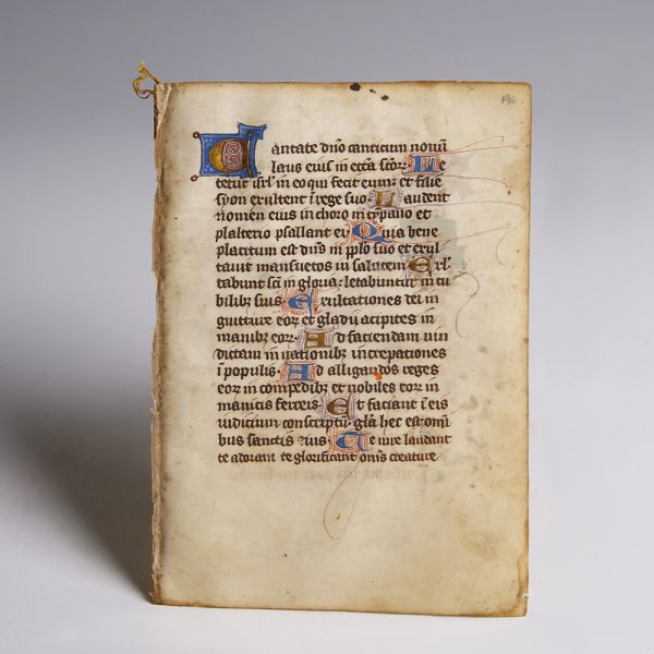 Psalter Manuscript Leaf