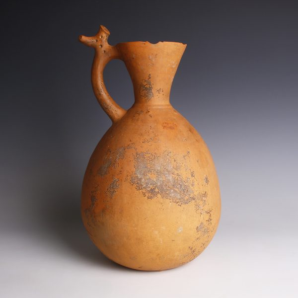 Iron Age Amlash Jar with Stylised Stag-Shaped Handle