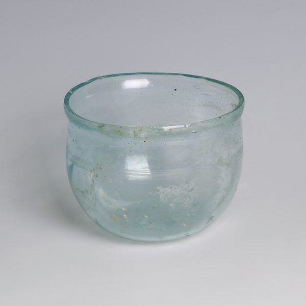 Roman Pale Blue Glass Cup