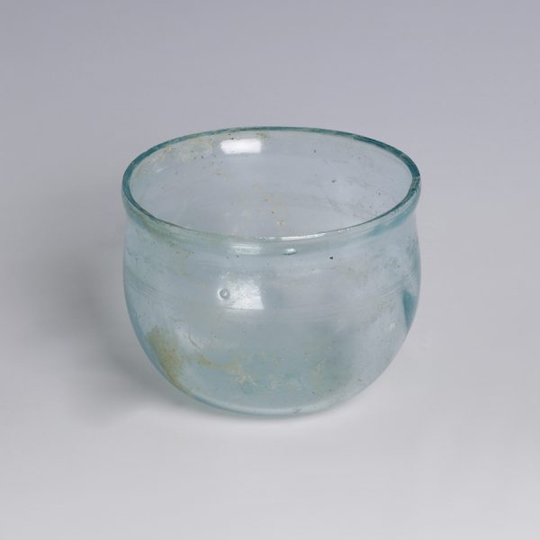 Roman Pale Blue Glass Cup