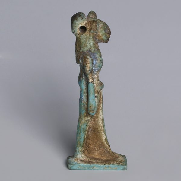 Egyptian Faience Amulet of the Goddess Sekhmet