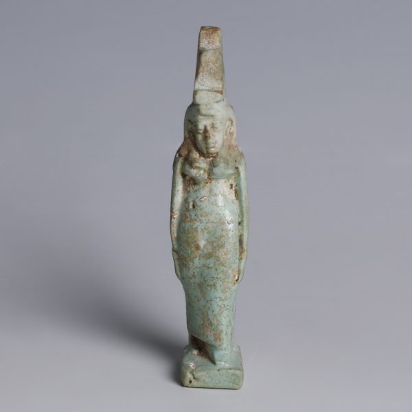Egyptian Faience Goddess Isis Amulet