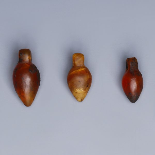 egyptian carnelian heart amulets