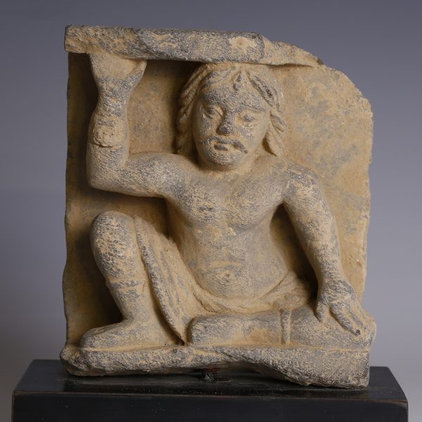 Gandharan Relief of Seated Atlas