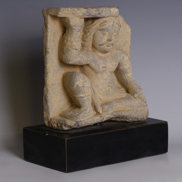 Gandharan Relief of Seated Atlas