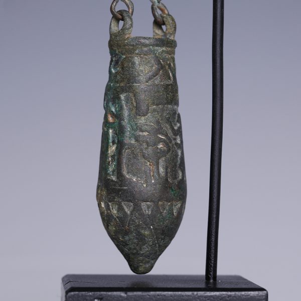 Egyptian Bronze Situla and Chain