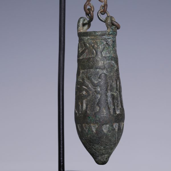 Egyptian Bronze Situla and Chain