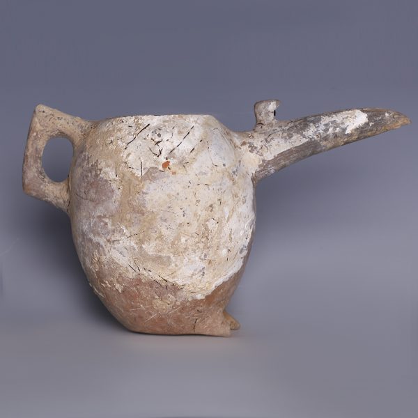 Amlash Pottery Spouted Vessel with Feet