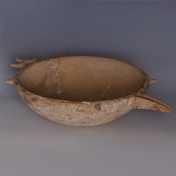 Amlash Ritual Spouted Bowl with Spiked Handle