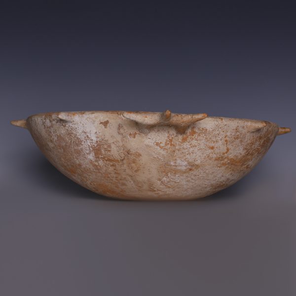 Amlash Ritual Spouted Bowl with Spiked Handle