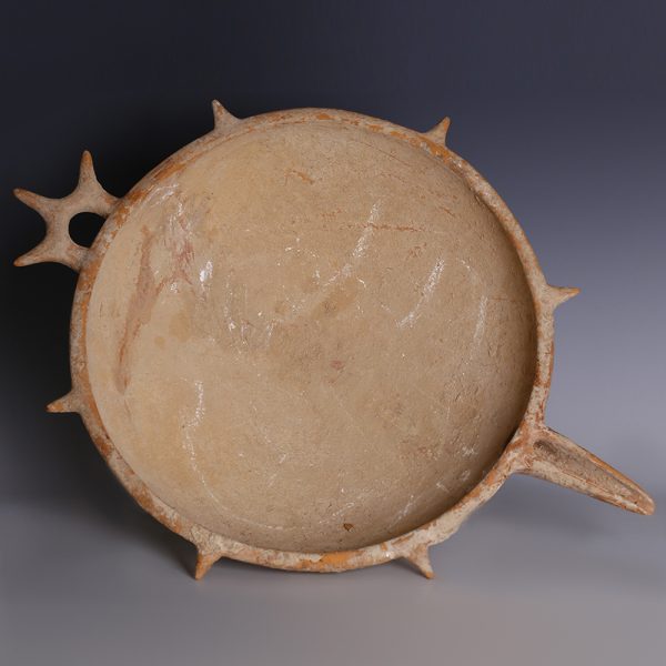 Amlash Ritual Spouted Bowl with Spiked Handle