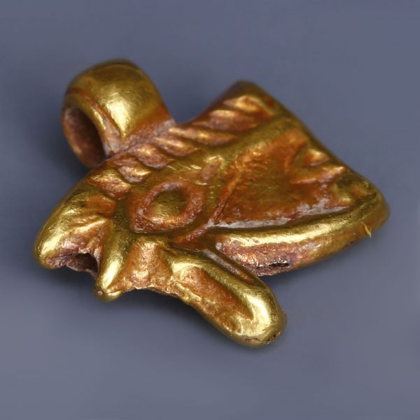 Egyptian Eye of Horus Gold Amulet
