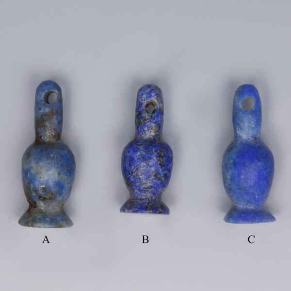 egyptian lapiz lazuli poppy amulet 1